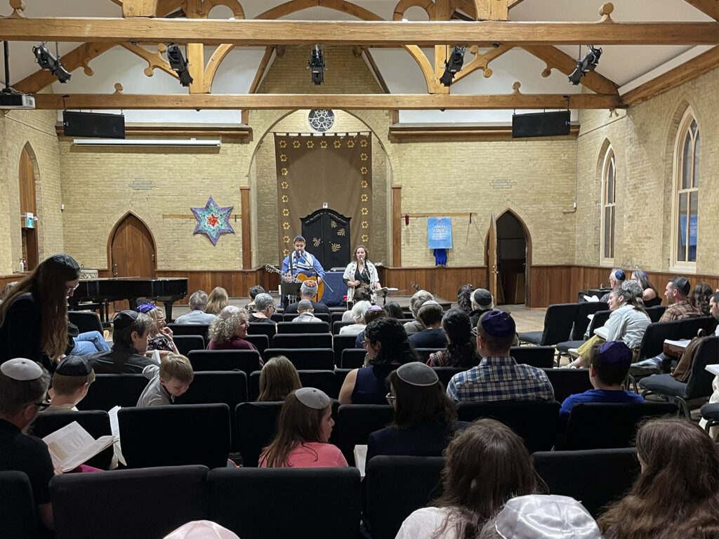 Community gathered around a shared table