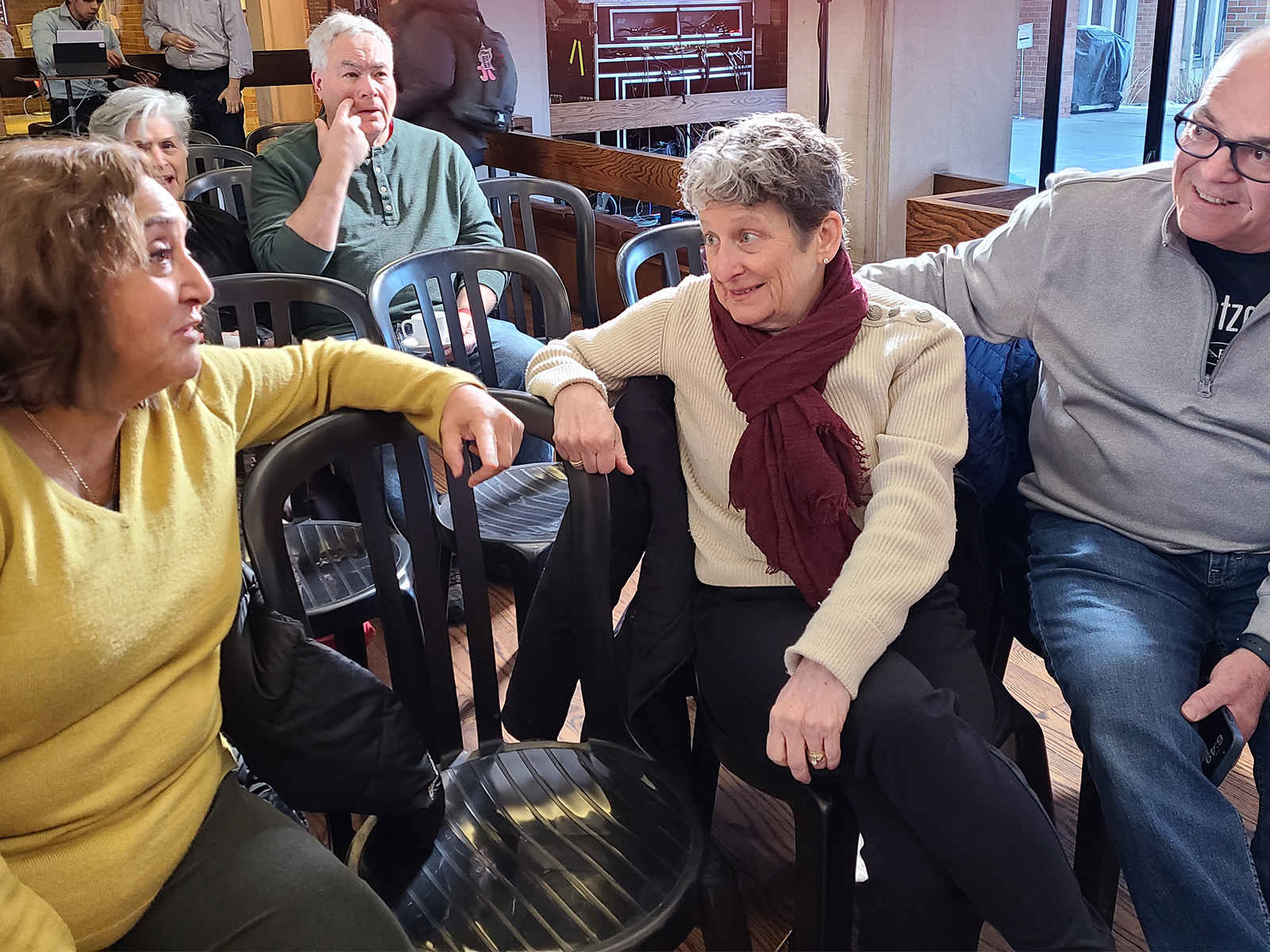 A book group in conversation